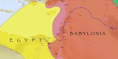 Karte von babylon in ägypten
