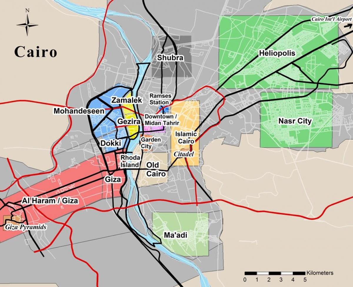 Karte von dokki Kairo