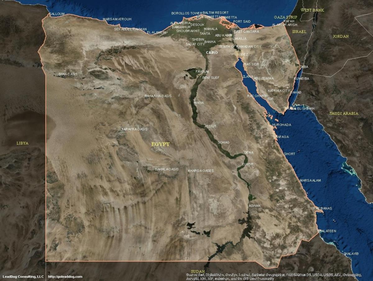 Karte von Kairo-Sat